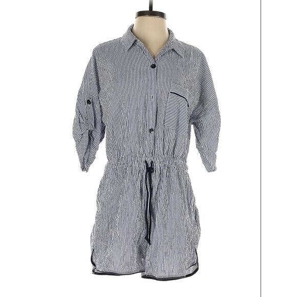 Zara Pants - ZARA Pinstripe Romper Size L